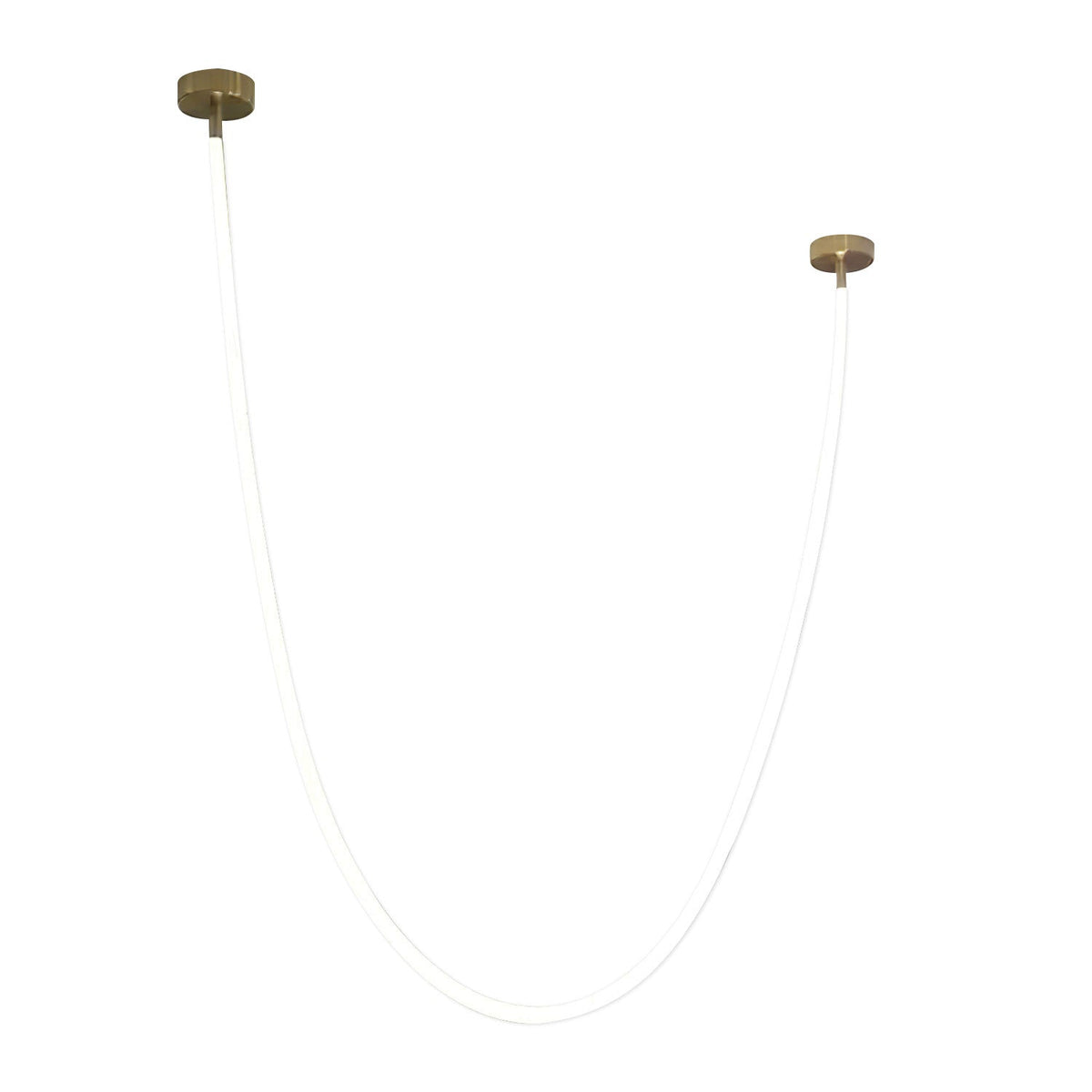 Fenris Hanglamp Flexibele boog Siliconen Messing