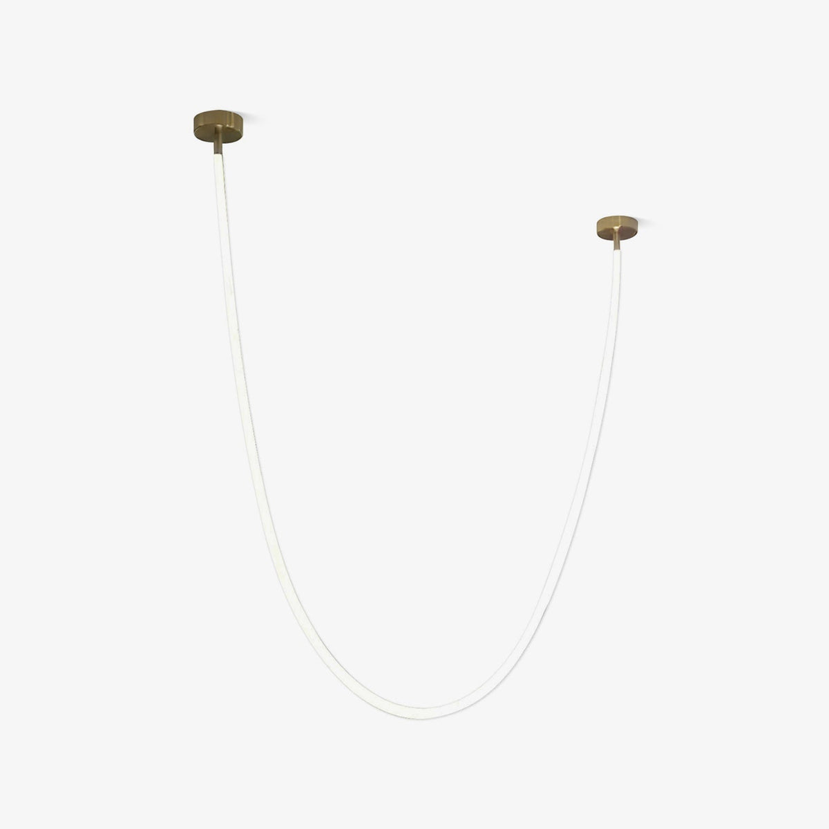 Fenris Hanglamp Flexibele boog Siliconen Messing