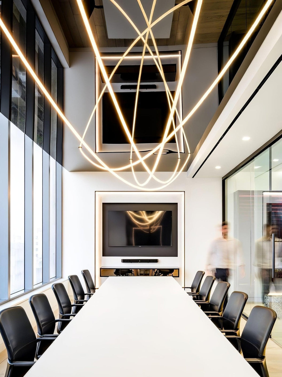Fenris Hanglamp Flexibele boog Siliconen Messing