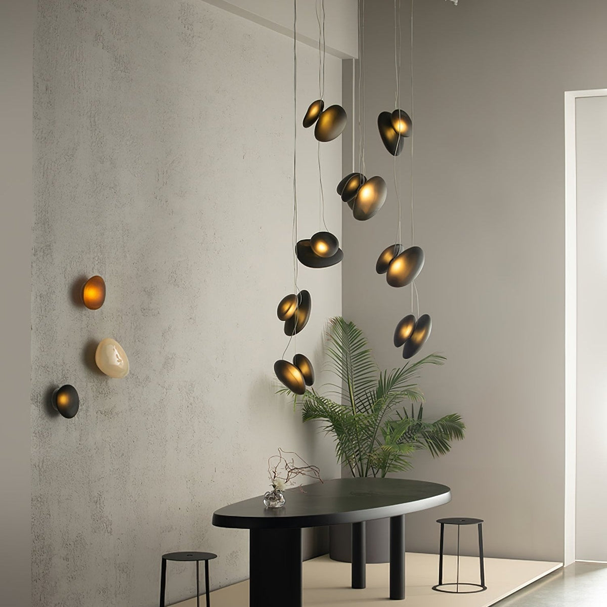 Mervan matglas hanglamp