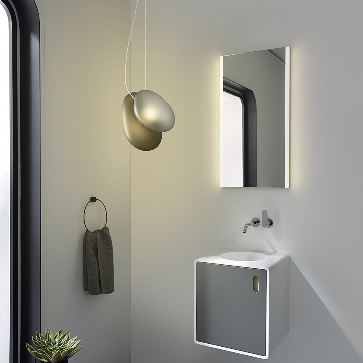 Mervan matglas hanglamp