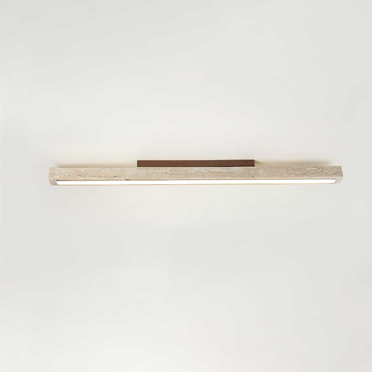 Valinian Minimalistische plafondlamp van travertin