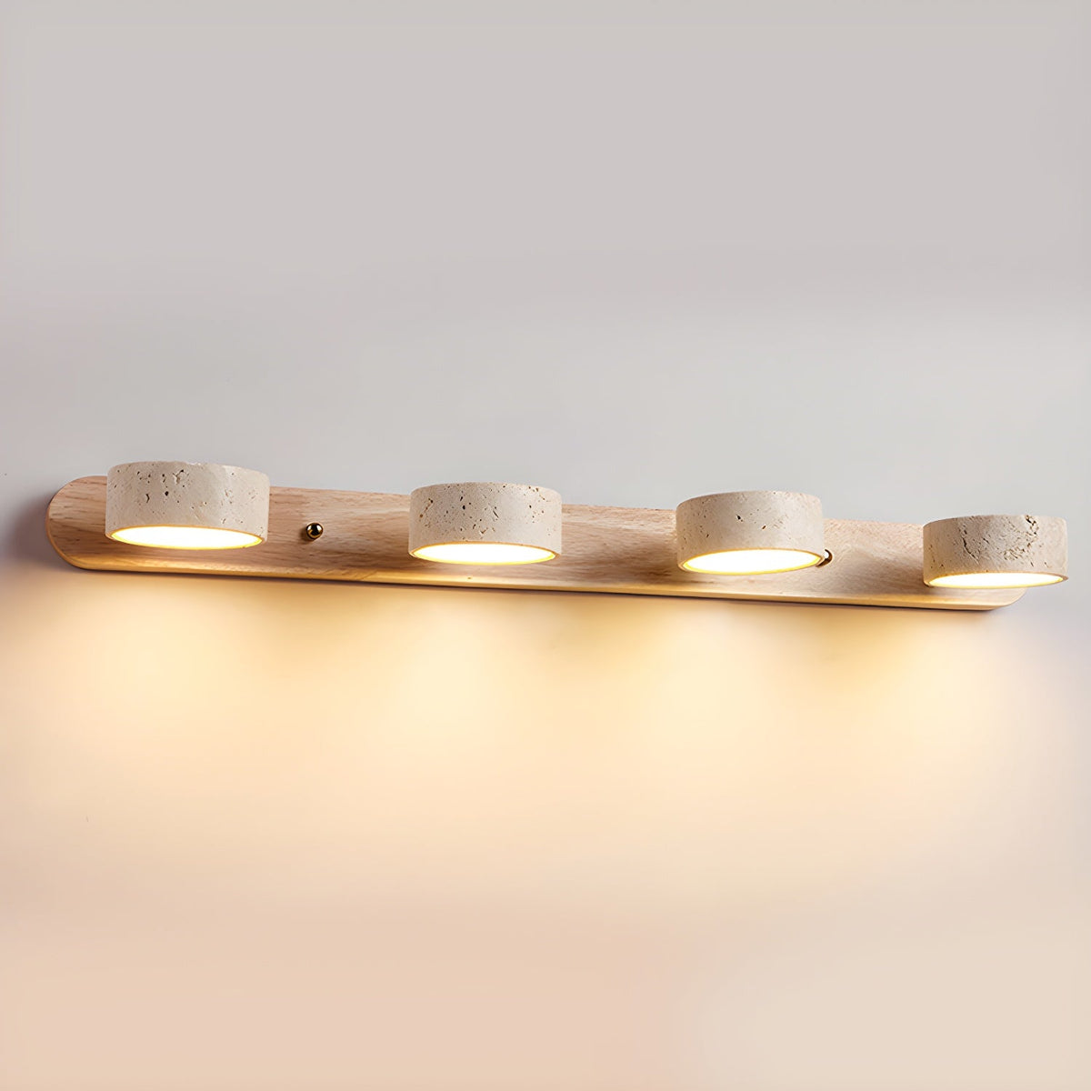 Voloreth minimalistisch travertin wandlamp