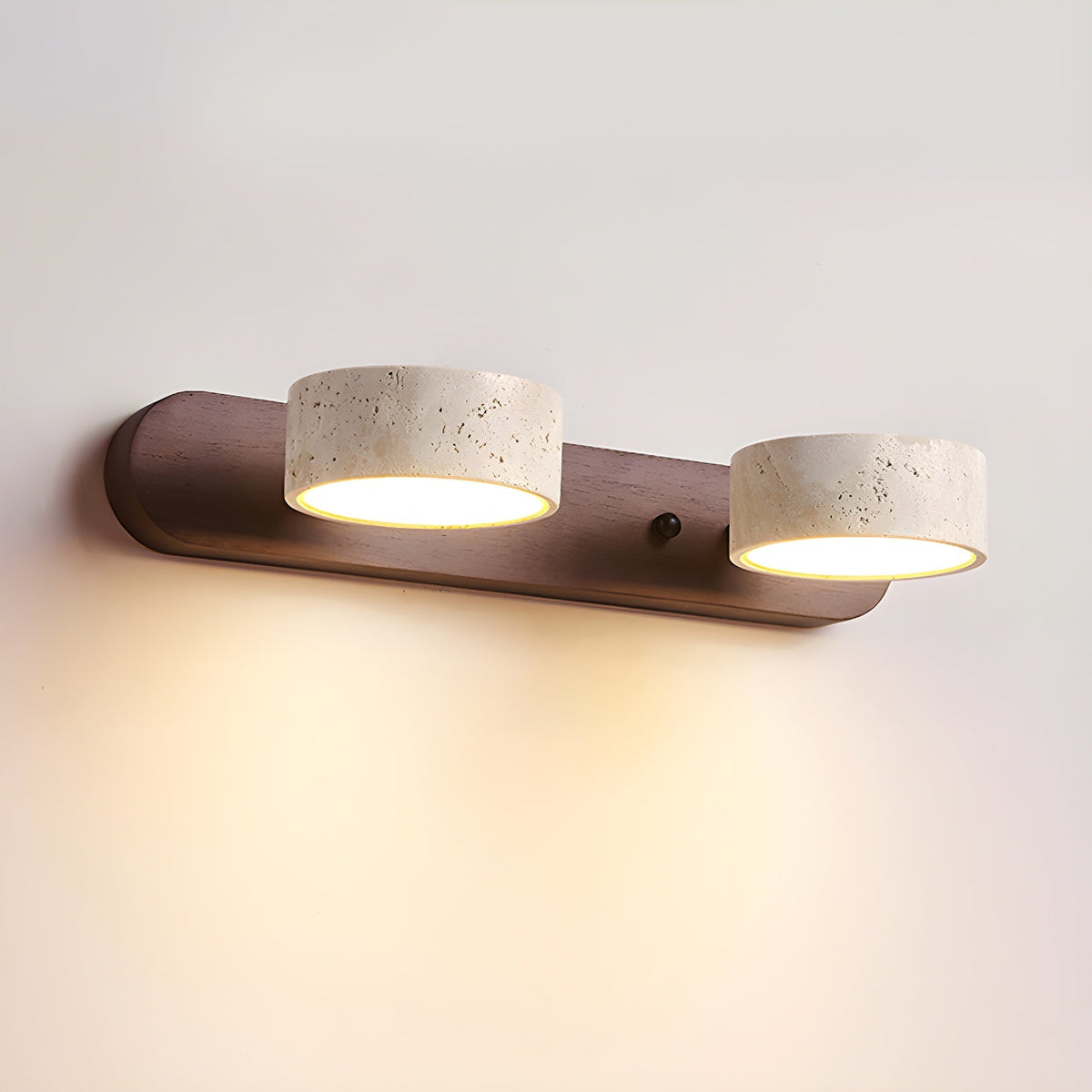 Voloreth minimalistisch travertin wandlamp