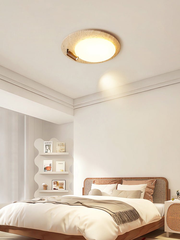 Nivorne travertin Ovale Knop plafondlamp