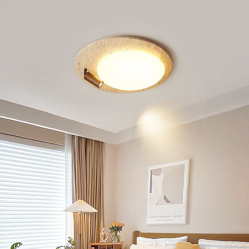 Nivorne travertin Ovale Knop plafondlamp