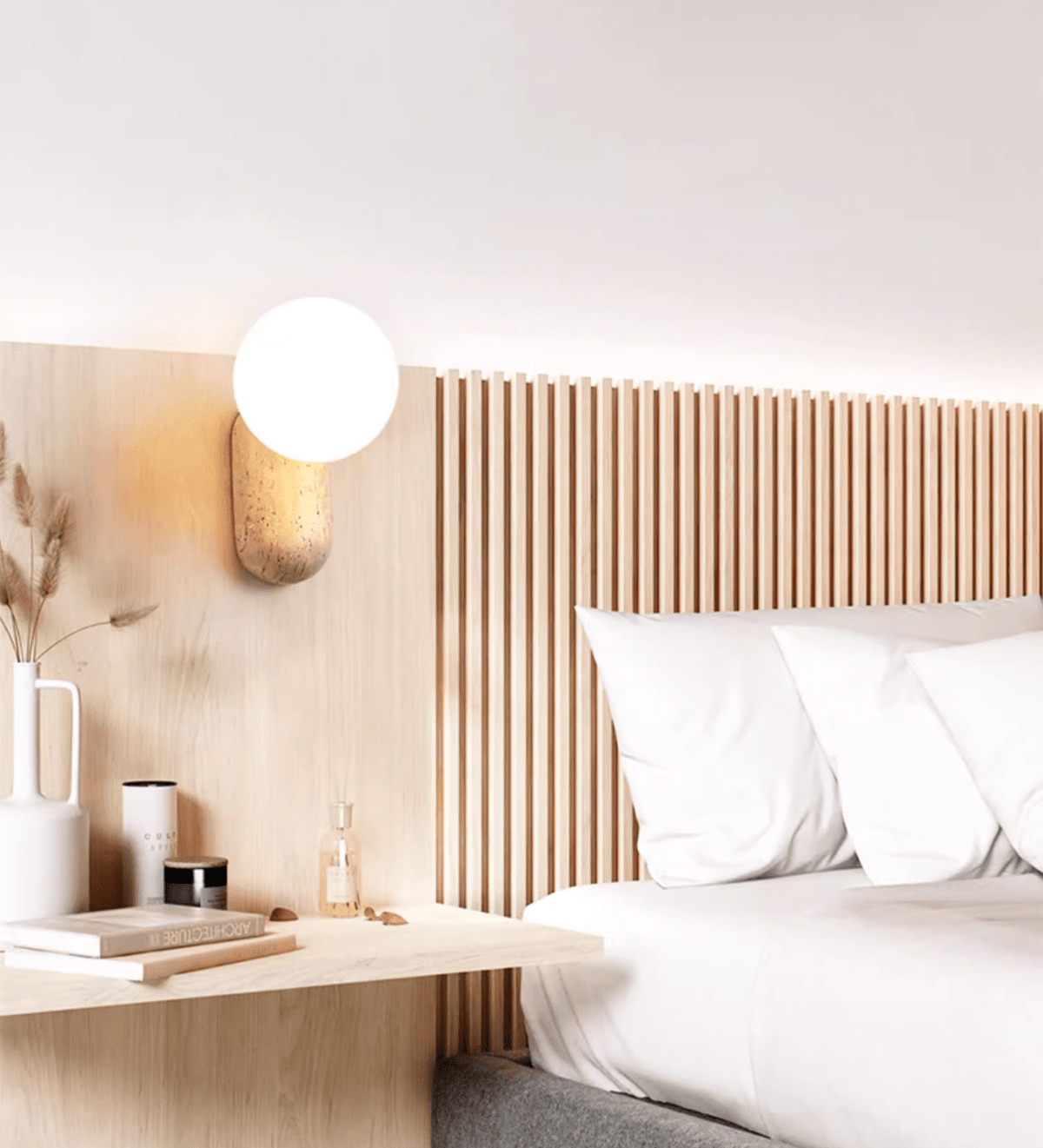 Aeralis Travertin Kiezelvorm Wandlamp