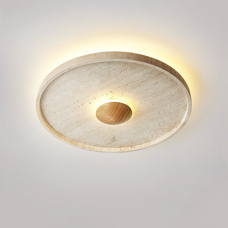 Gino Geel Travertin Halo Plafondlamp Wandlamp