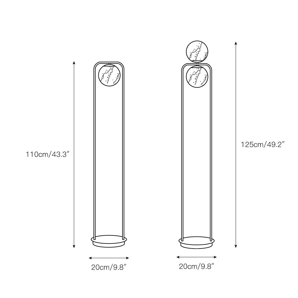 Cirenaine vloerlamp