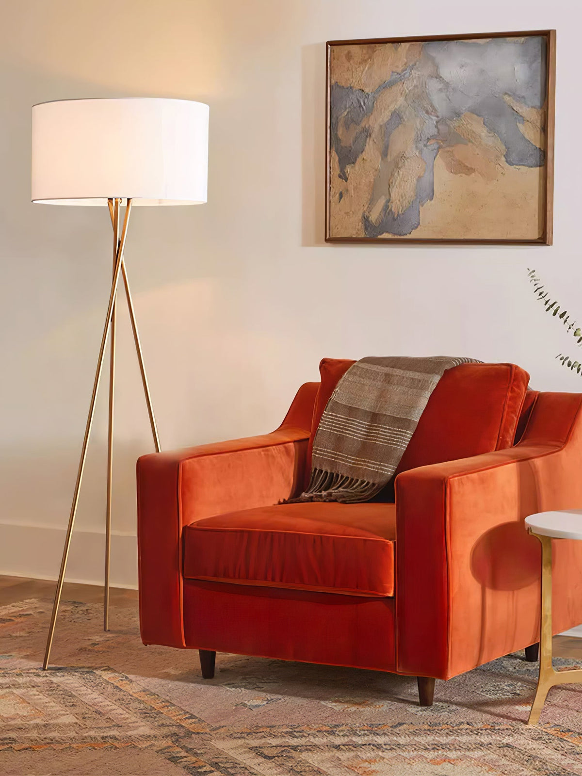 Zander Minimalistische vloerlamp van stof