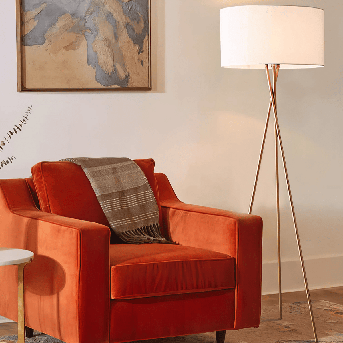 Zander Minimalistische vloerlamp van stof