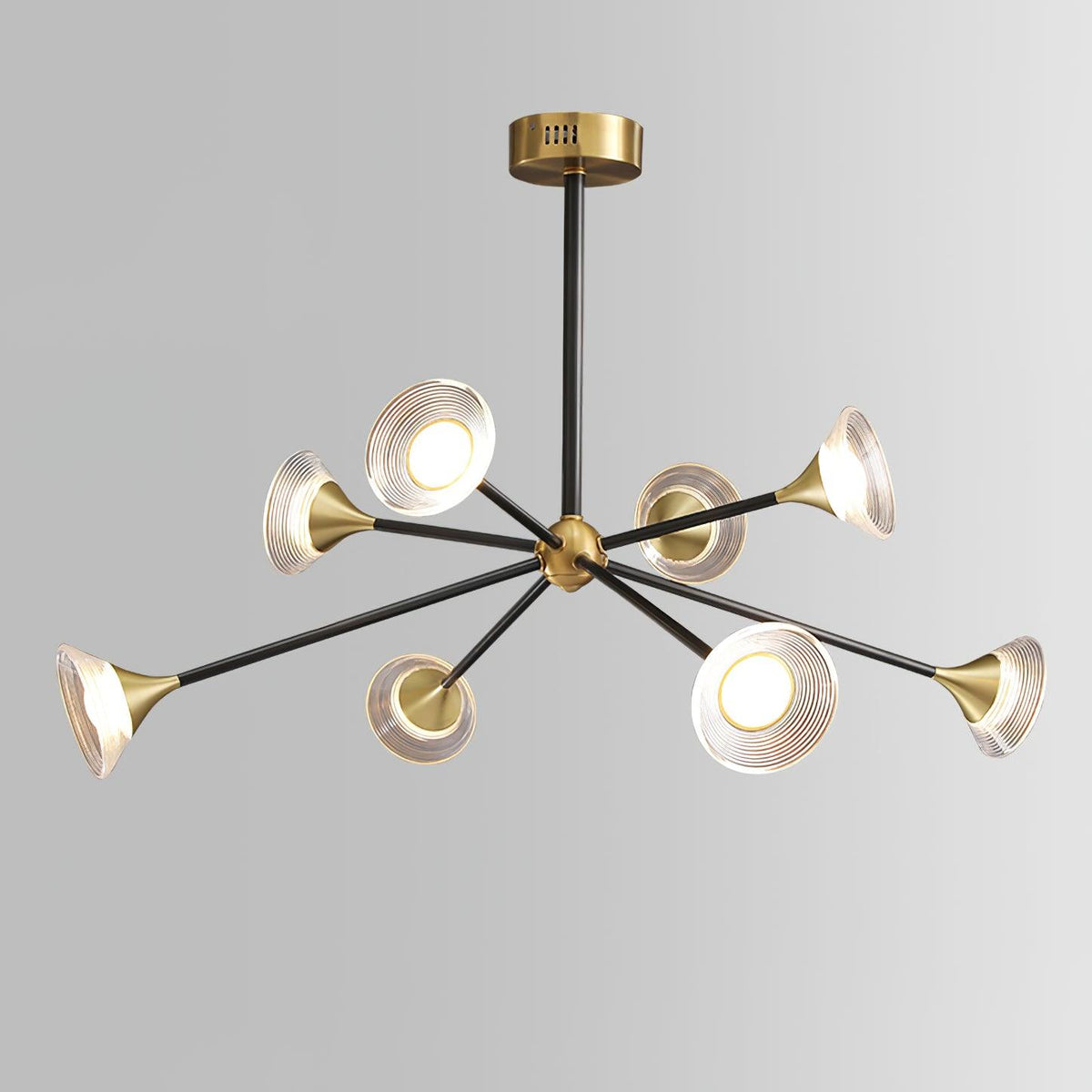 Myzoraris Mid Century Modern glas kroonluchter