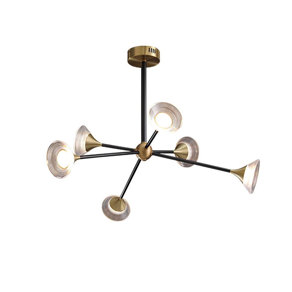 Myzoraris Mid Century Modern glas kroonluchter