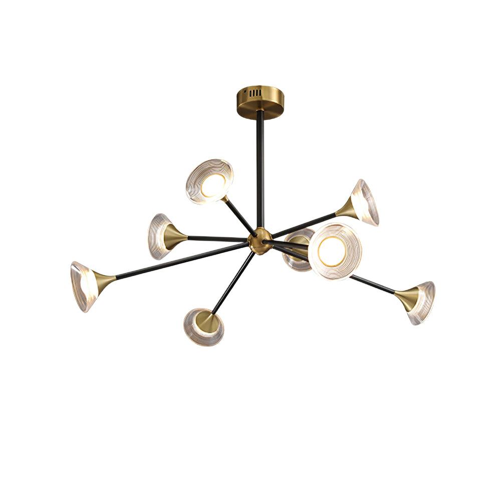 Myzoraris Mid Century Modern glas kroonluchter