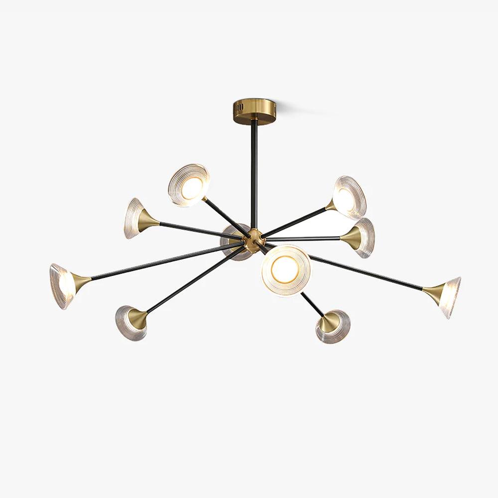 Myzoraris Mid Century Modern glas kroonluchter