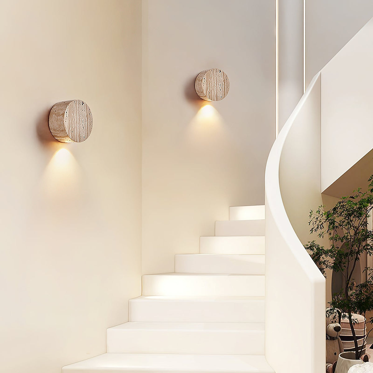 Tavoraya travertin wandlamp