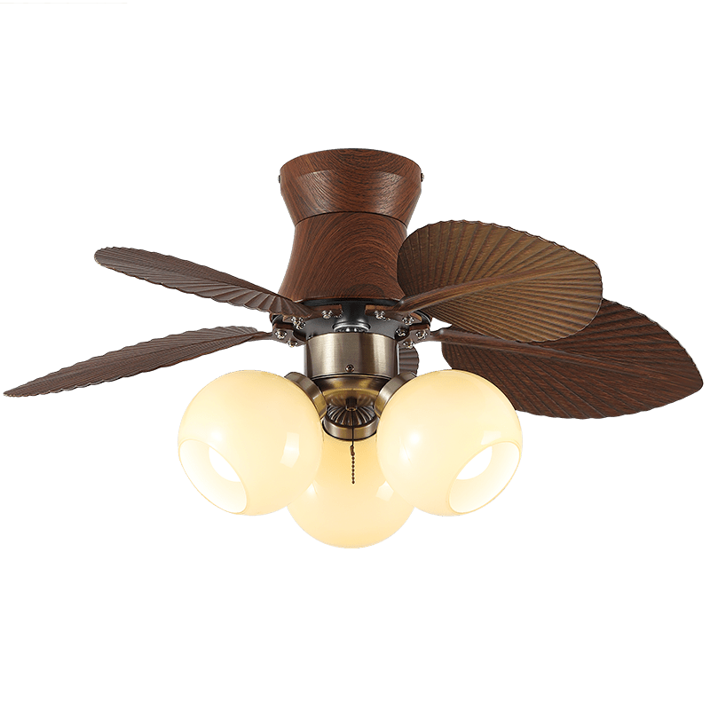 Walden plafondventilator met verlichting in walnootkleur