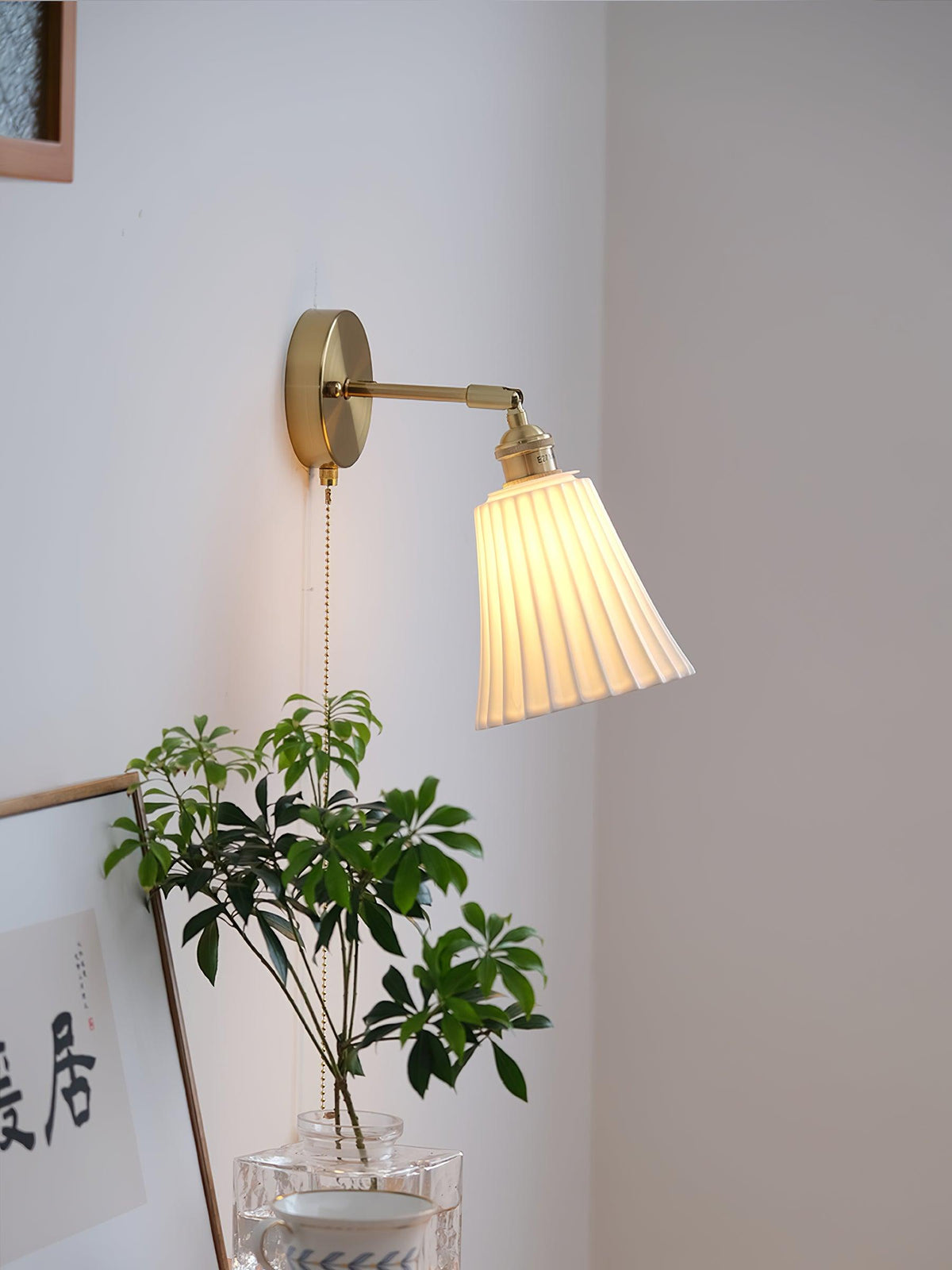 Nominex Vintage wandlamp van keramiek