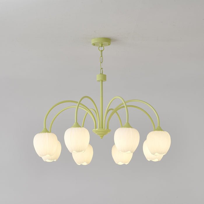 Eiraine kroonluchter Tulip Matcha glas