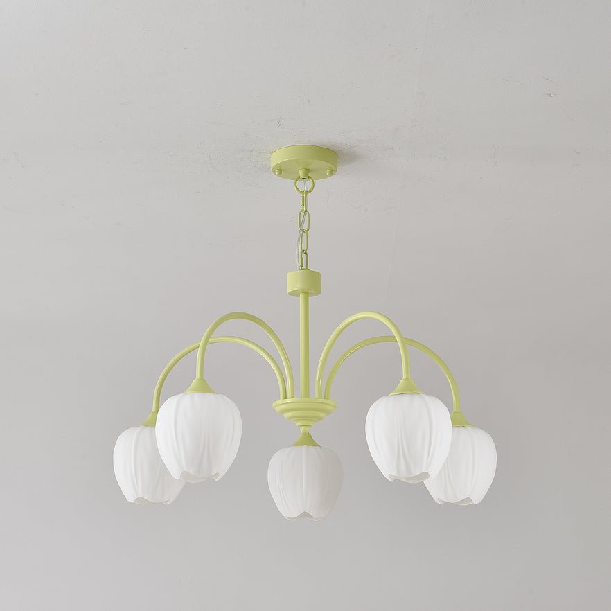 Eiraine kroonluchter Tulip Matcha glas