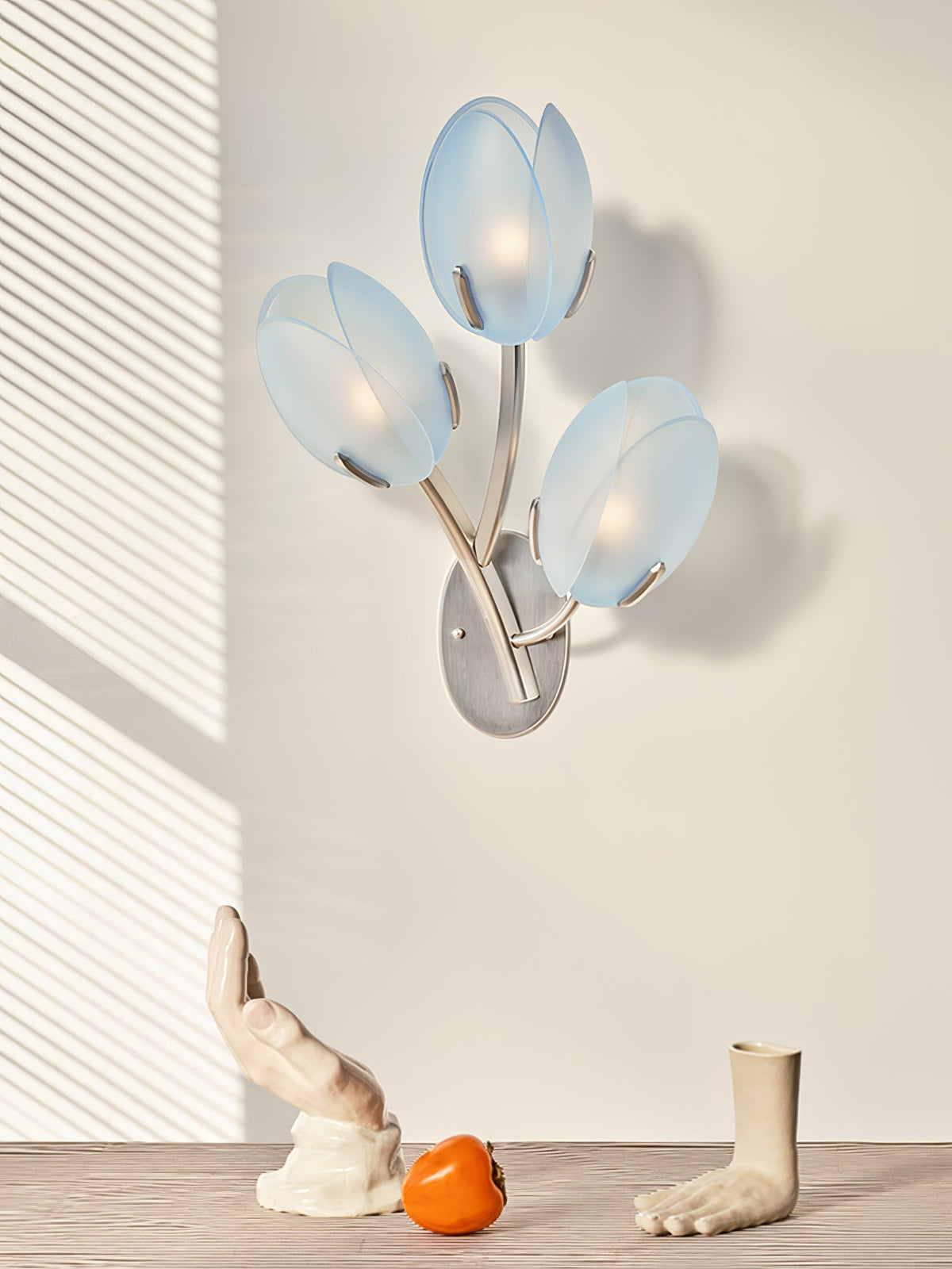 Jovell Noordse kunst Bloemblaad wandlamp van glas