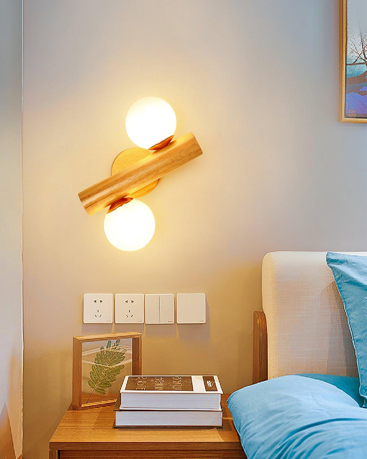 Fioran Hout Scandinavische wandlamp