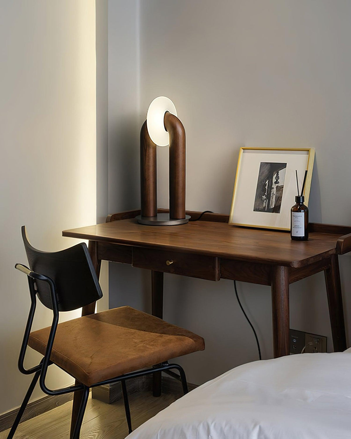 Elvelelia Vintage Houten tafellamp