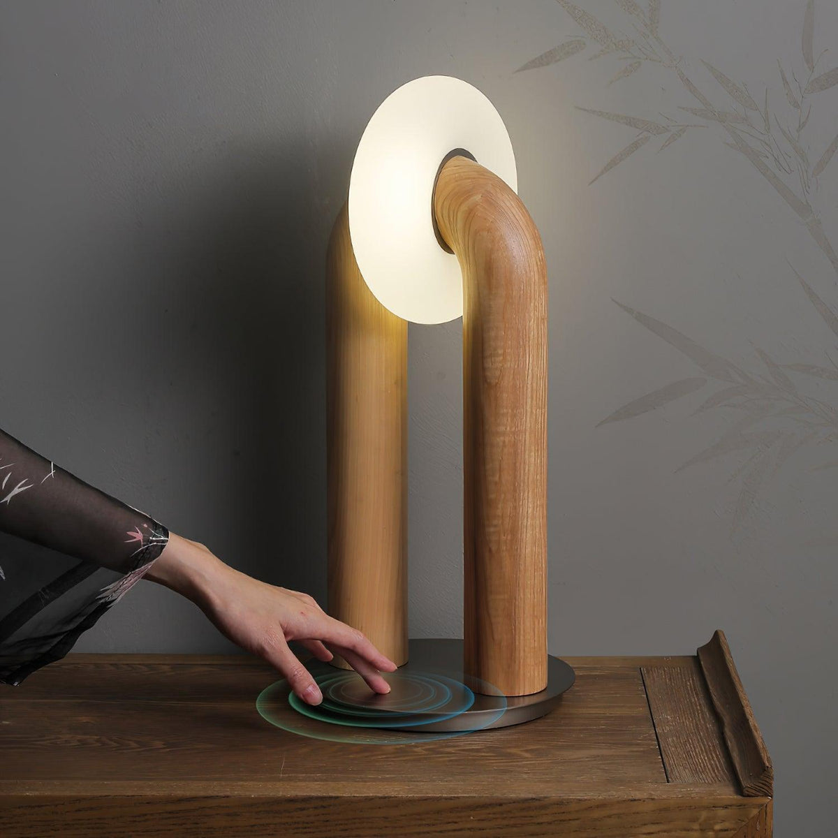 Elvelelia Vintage Houten tafellamp