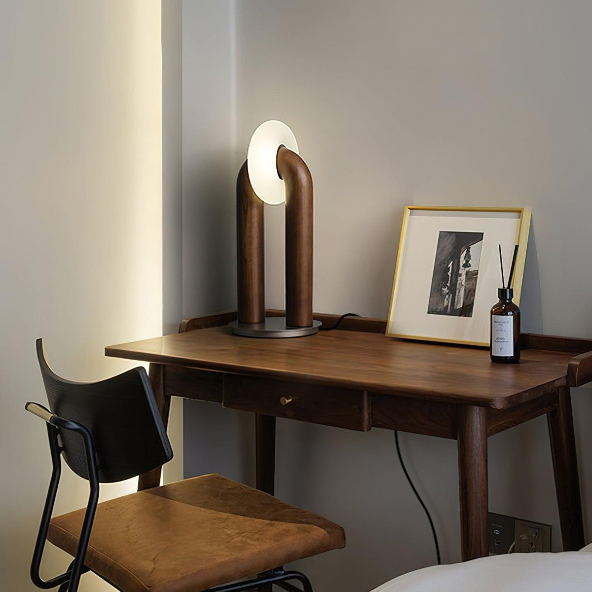 Elvelelia Vintage Houten tafellamp
