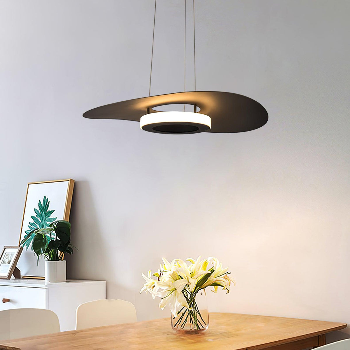 Woka hanglamp aluminium UFO-ring minimalistisch