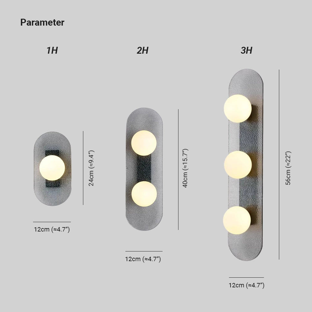 Arderora wandlamp modulaire schijf van metaal