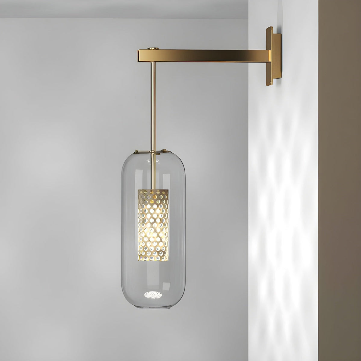 Eirinette Premium Noordse kunst glas wandlamp