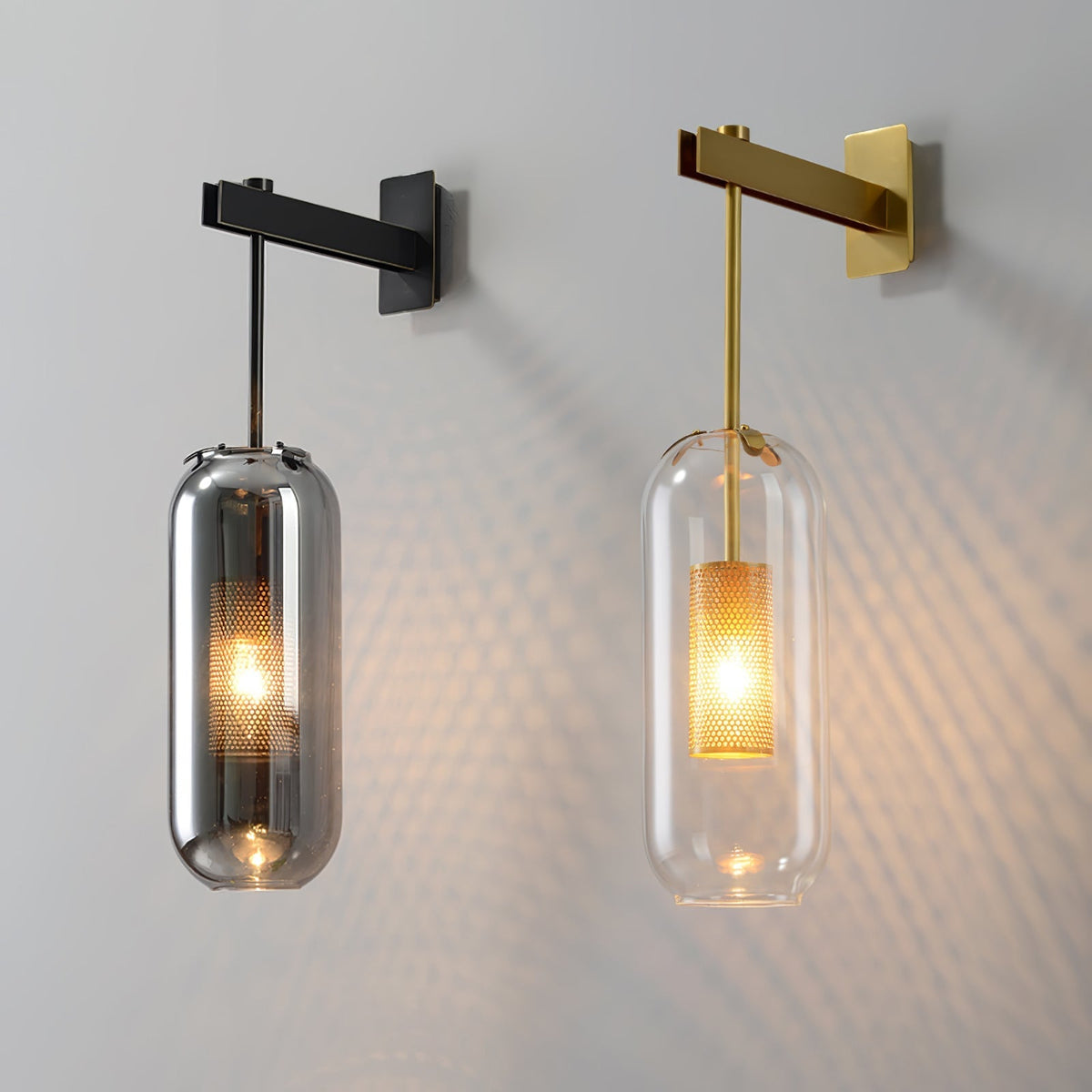 Eirinette Premium Noordse kunst glas wandlamp