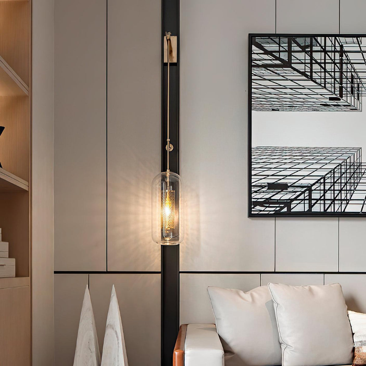 Dae Moderne minimalistische wandlamp van glas