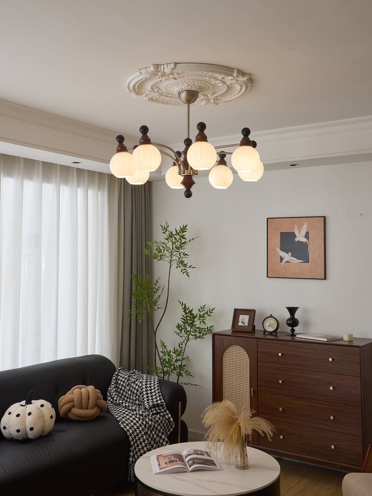 Zosilara traditionele elegantie houten kroonluchter