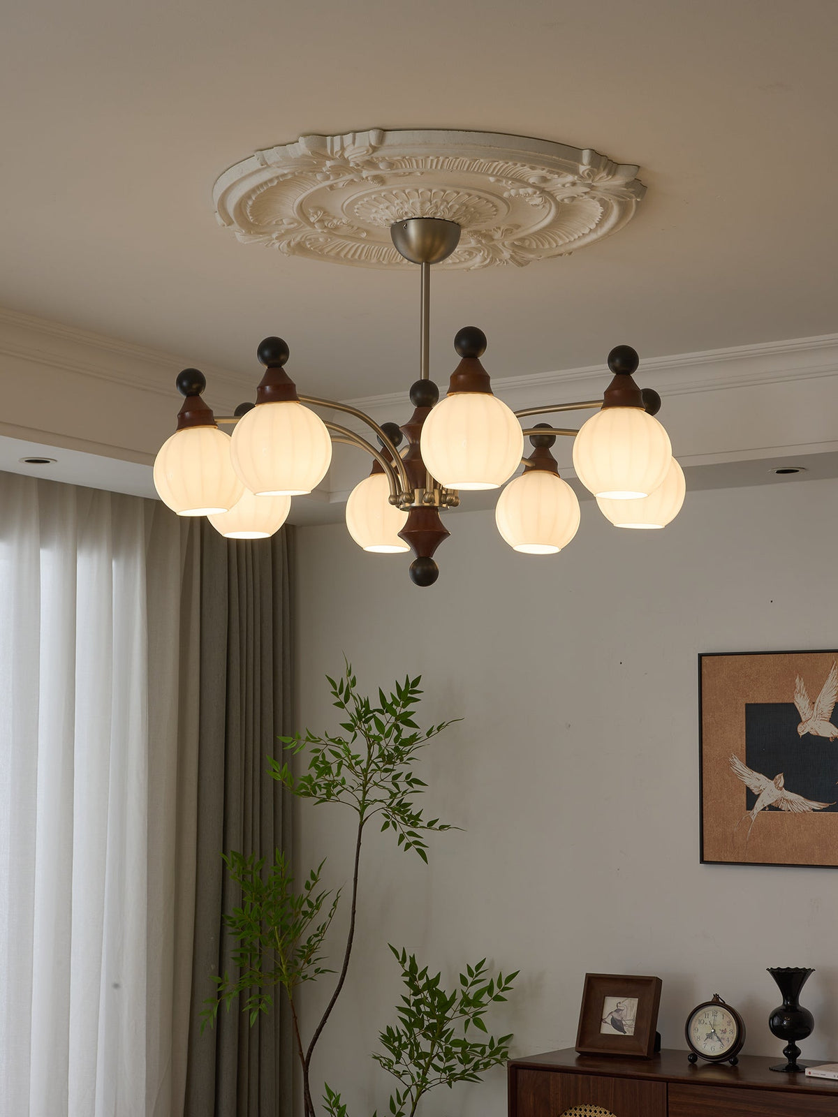 Zosilara traditionele elegantie houten kroonluchter