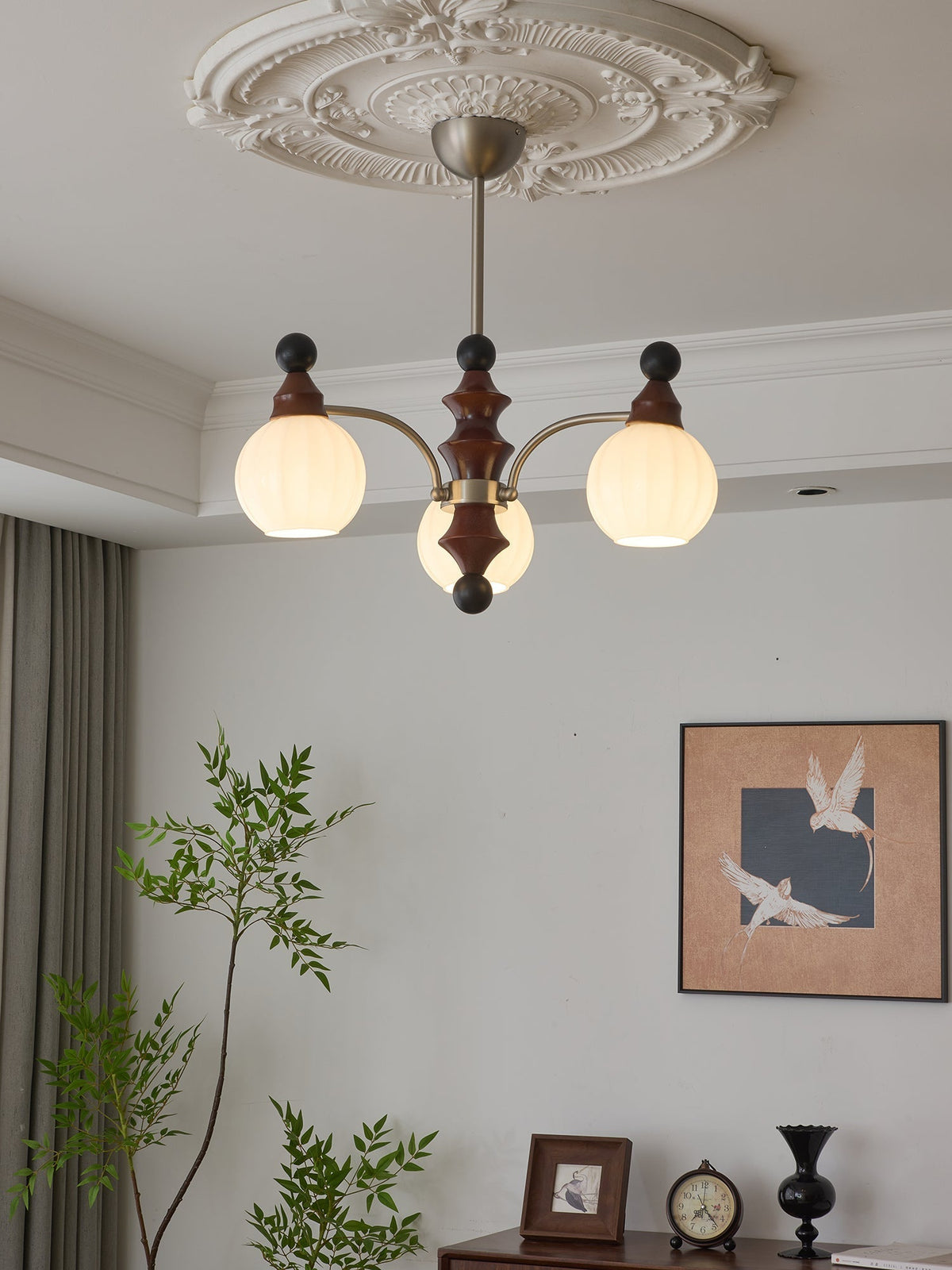 Zosilara traditionele elegantie houten kroonluchter