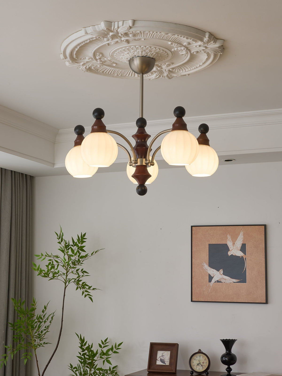 Zosilara traditionele elegantie houten kroonluchter