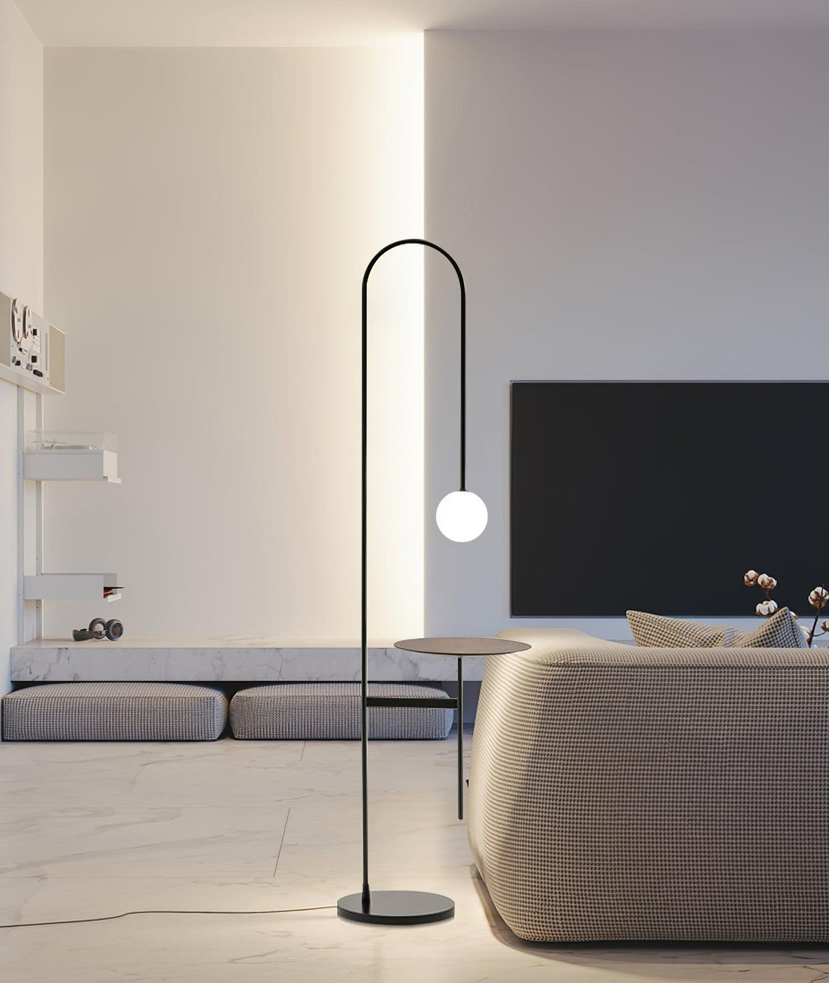 Celonce glas vloerlamp minimalistisch