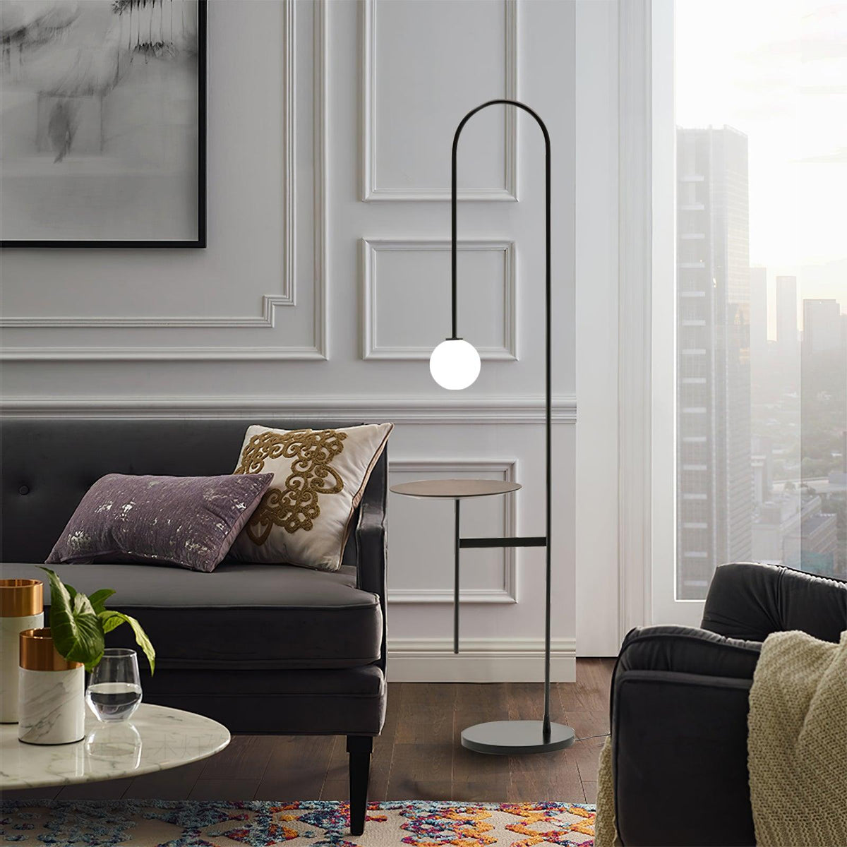 Celonce glas vloerlamp minimalistisch