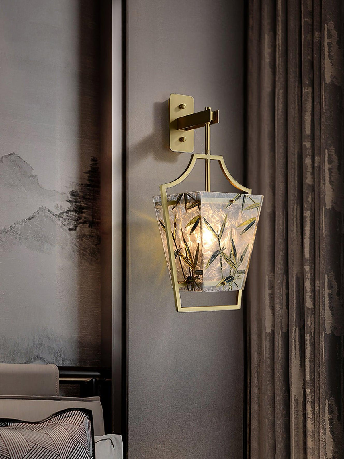 Zenith elegante wandlamp in messing