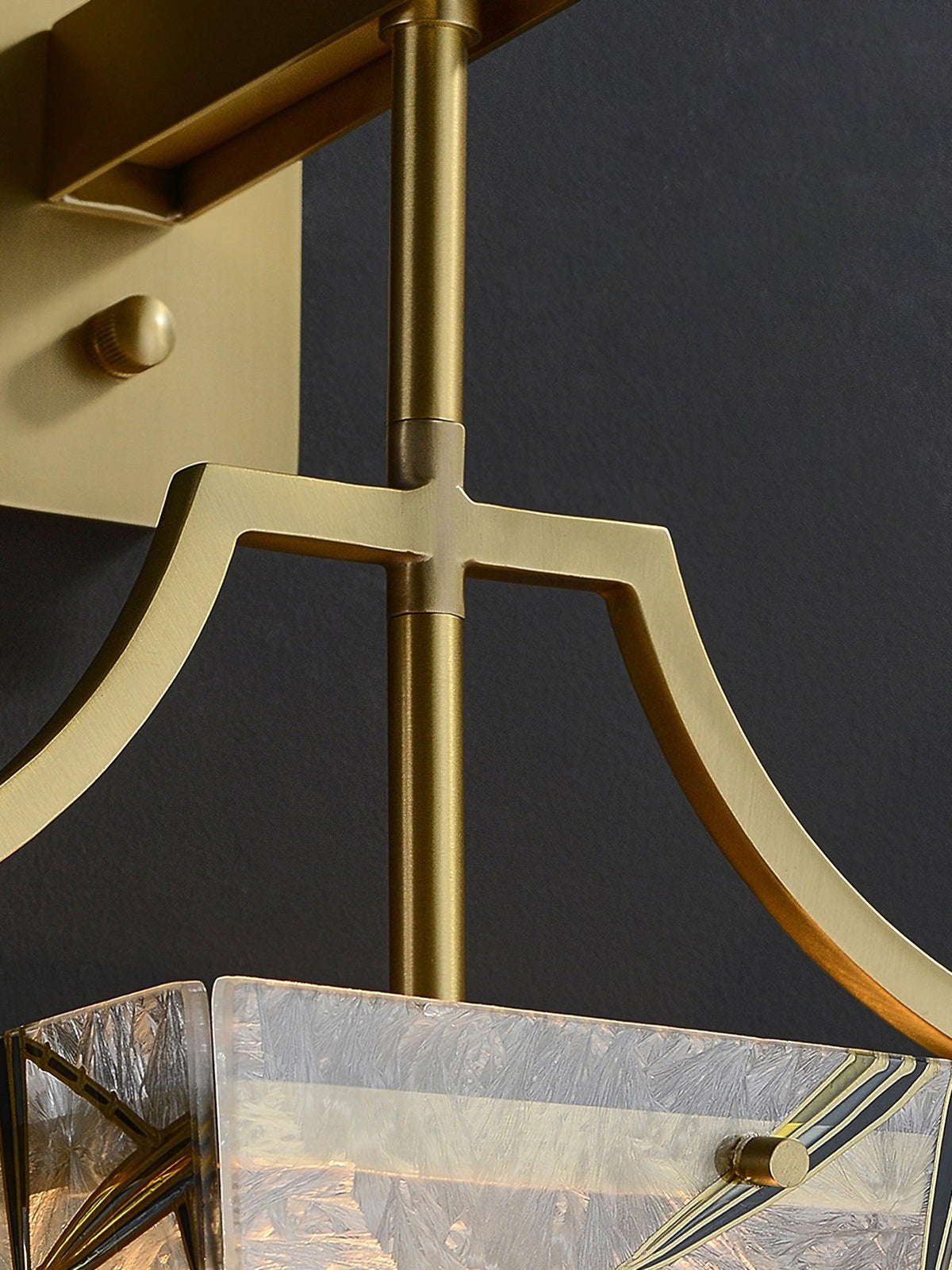 Zenith elegante wandlamp in messing