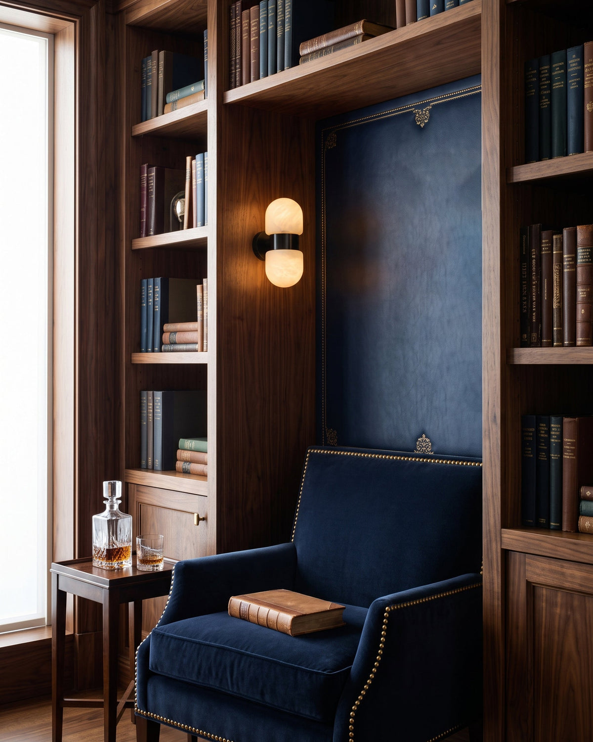 Jorrenhurst Albasten wandlamp