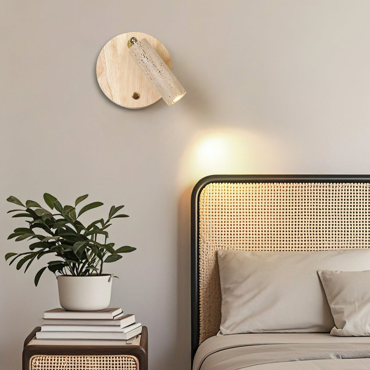 Aspen travertin wandlamp
