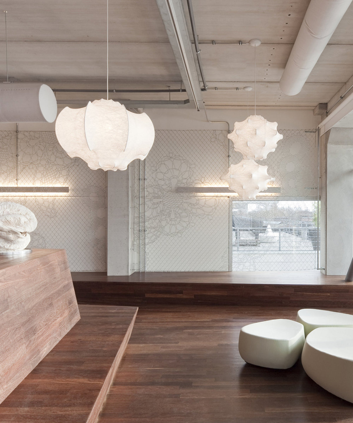 Lotus Minimalistische hanglamp van zijde