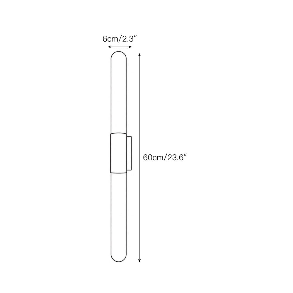 Eireaya Line Albast Tube wandlamp