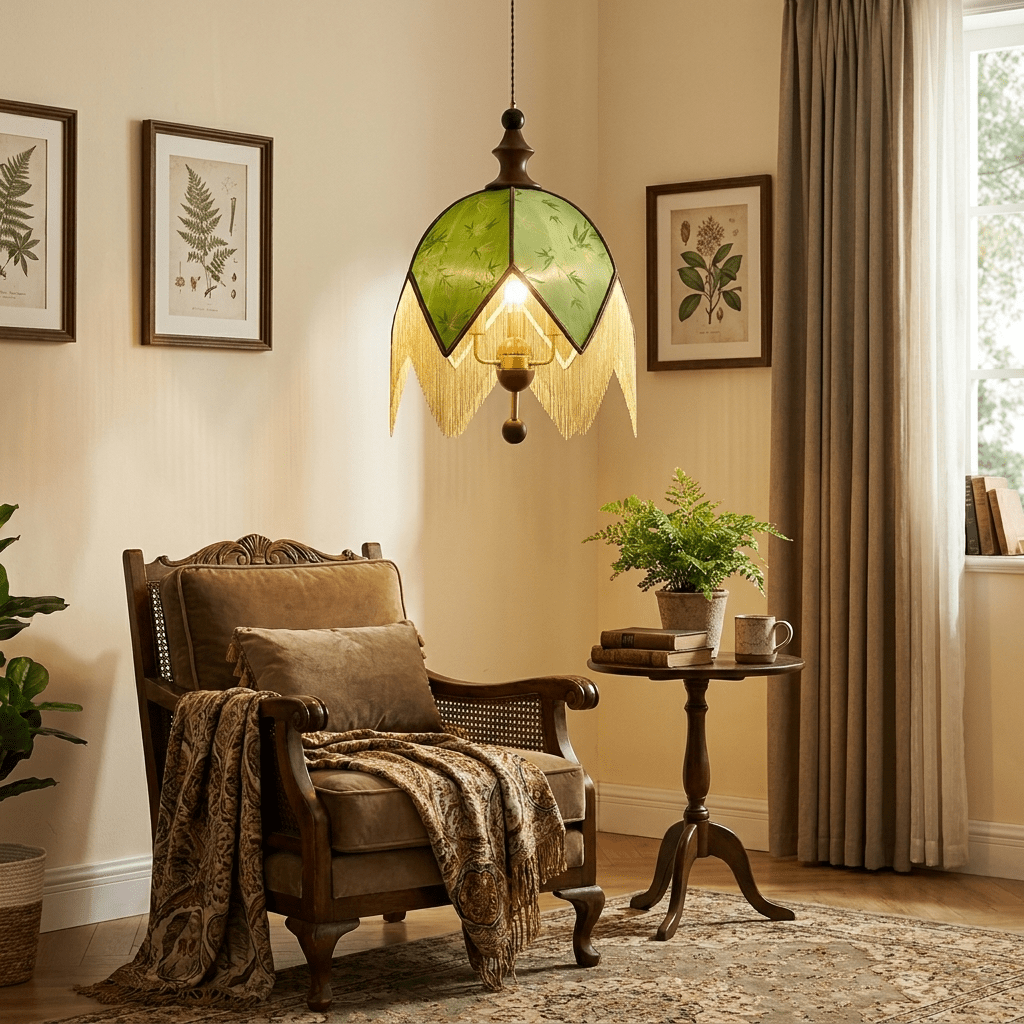 Delphine Verdant Fringe hanglamp