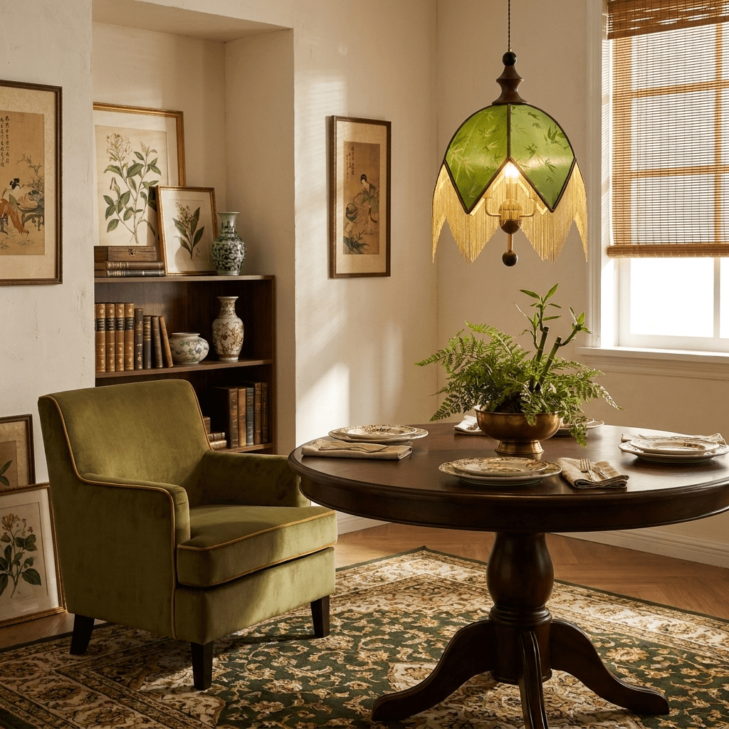 Delphine Verdant Fringe hanglamp