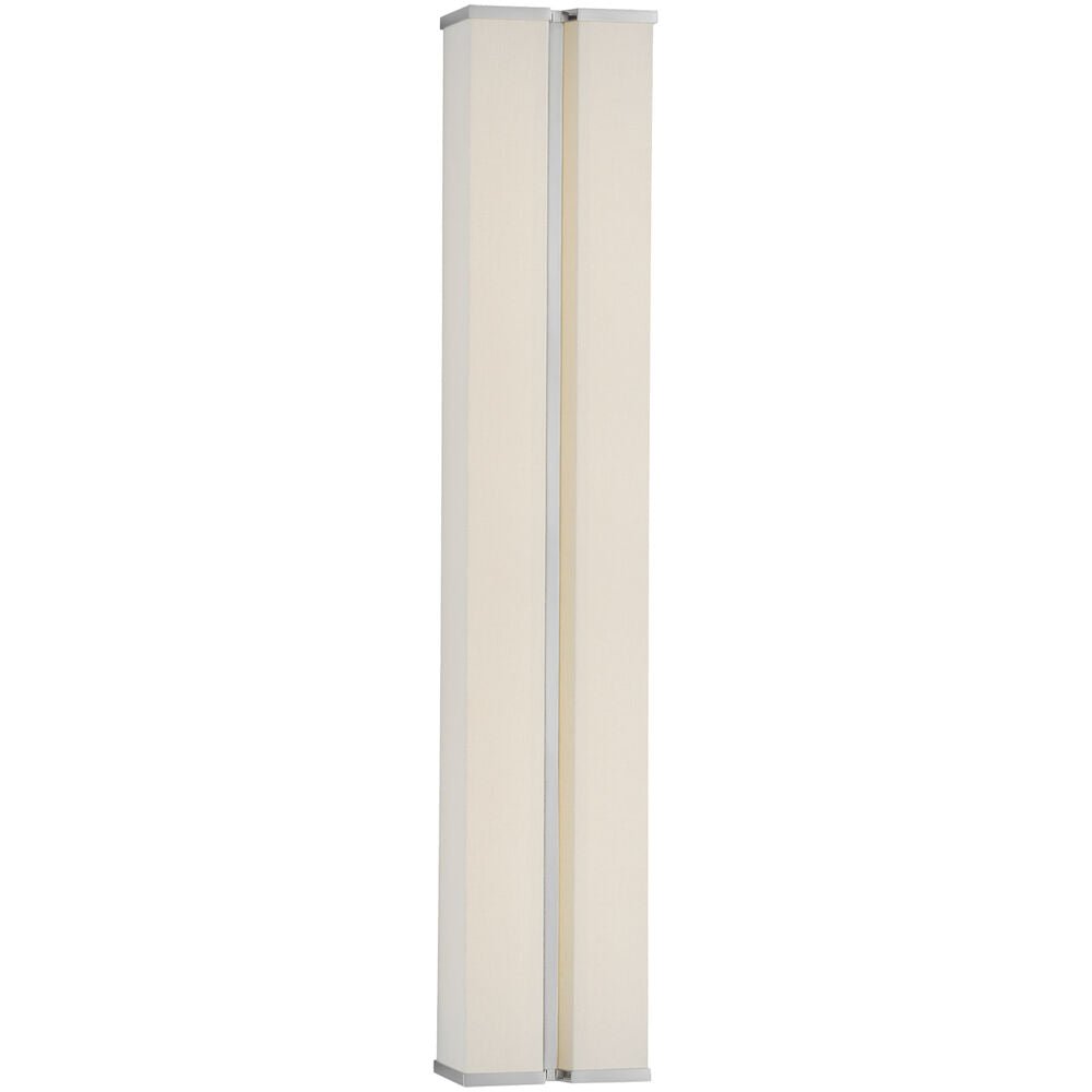 Columnar wandlamp met textiel