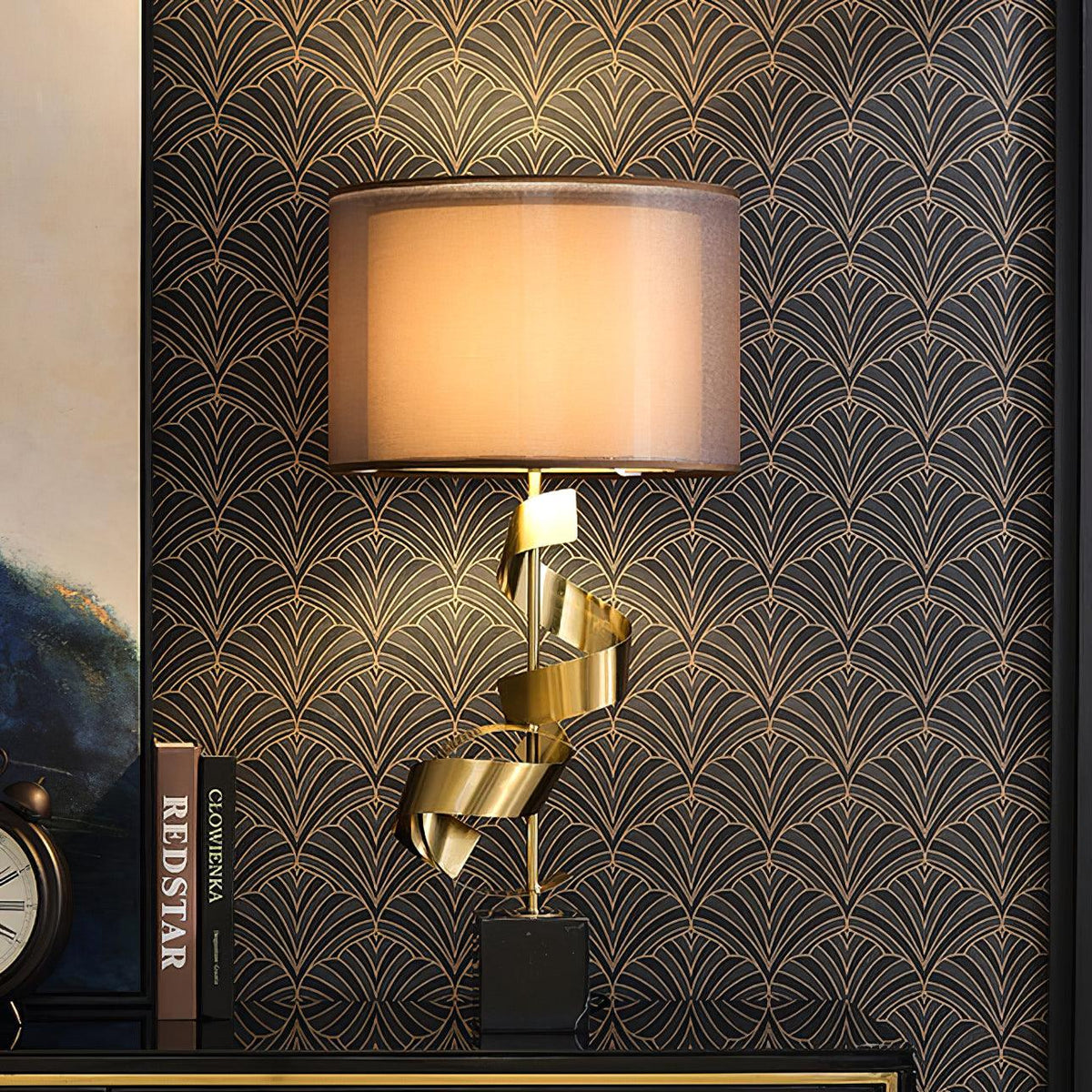 Seraph Luxe tafellamp met stoffen kap